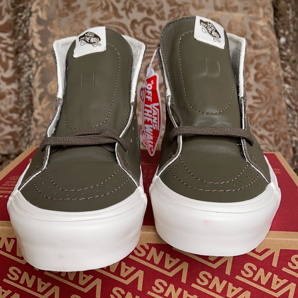 Vans Sk8-Hi Tapered Soft Leather Canteen/Snow WhtW - Picture 13 of 16